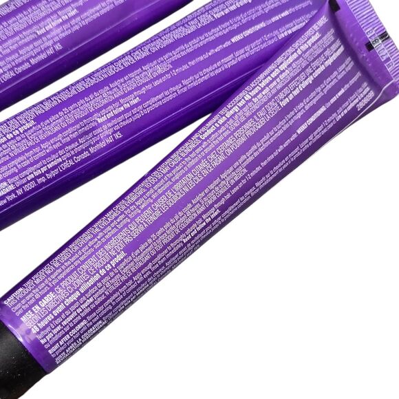 New LOreal Superior Preference 3 Anti-Brass Purple Conditioner 3 Tubes 1.87fl oz - Picture 6 of 7